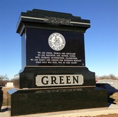 Green stately granite